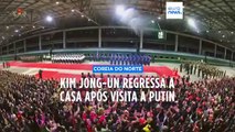 Kim Jong-Un regressa a casa após visita à Rússia