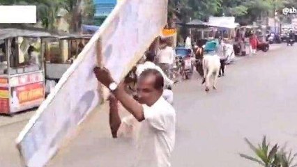 मंदसौर नगर निगम ने की बड़ी कार्रवाई, चौराहों से हटाए राजनीतिक बैनर पोस्टर