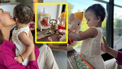 Priyanka Chopra Daughter Matli Marie का Ganpati Stuff Toy के साथ Ganesh Utsav Viral | Boldsky