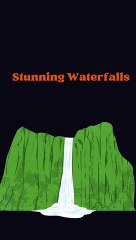 Stunning Waterfalls Water flow Steam