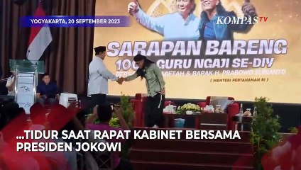 Di Depan Guru Ngaji, Prabowo Curhat Difitnah Cekik Wamentan hingga Tidur saat Rapat