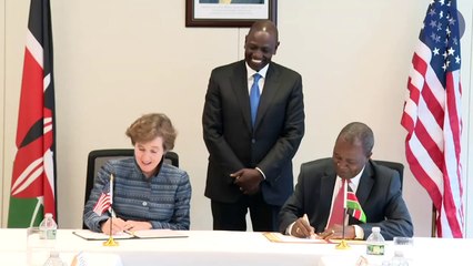 Ruto scores big in US, signs Sh8.7b electric buses deal