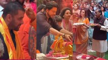 Shahrukh Khan, Salman Khan Ambani House Ganpati Aarti Inside FULL VIDEO, Mukesh Nita भी.