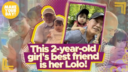 This 2-year-old girl's best friend is her Lolo! | Make Your Day