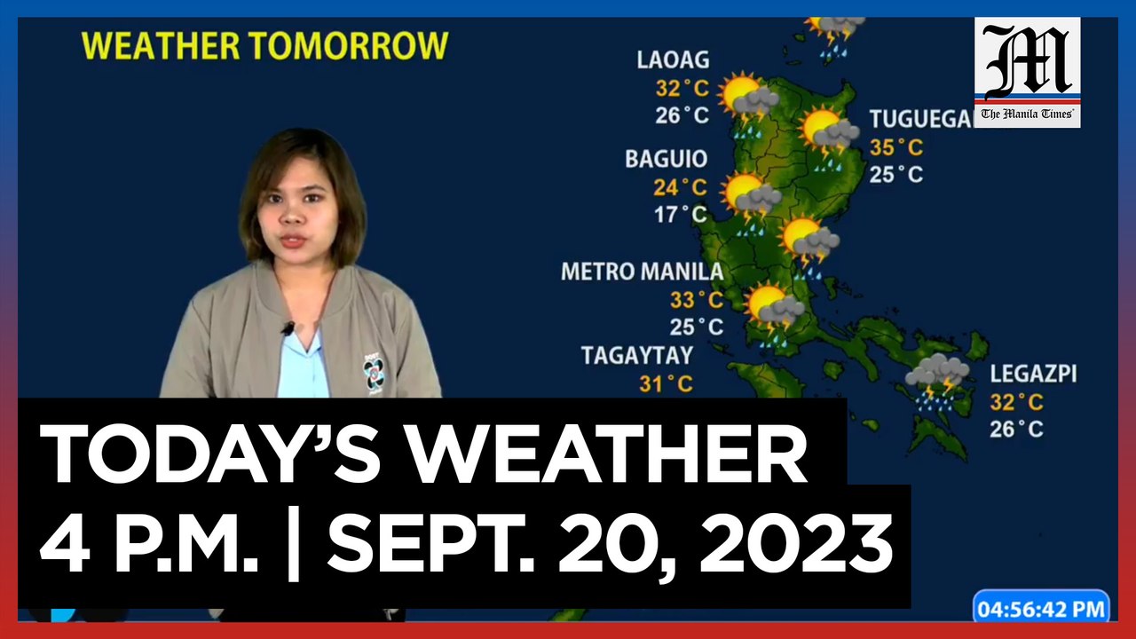 Today's Weather, 4 P.M. | Sept. 20, 2023