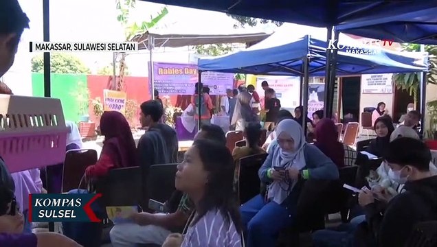 Ratusan Hewan Peliharaan Diberi Vaksin Rabies Gratis