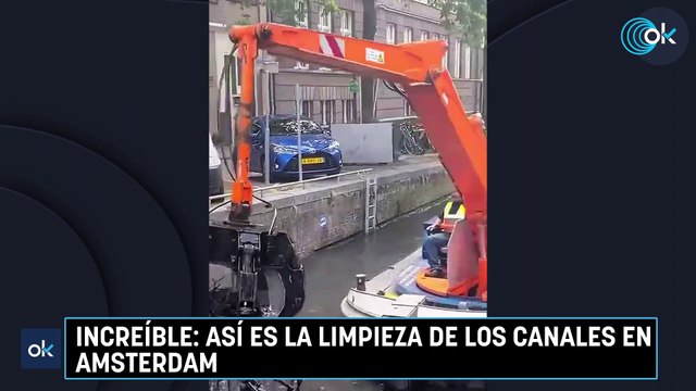 Increíble: Así es la limpieza de los canales en Amsterdam