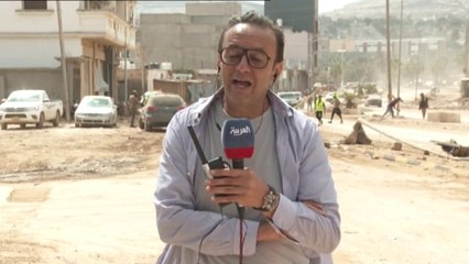 موفد #العربية ليث بزاري يرصد أعمال الانتشال ومساعدة المنكوبين في #درنة: جهود متواصلة لانتشال حيوانات بعد سماع أصواتها تحت الركام