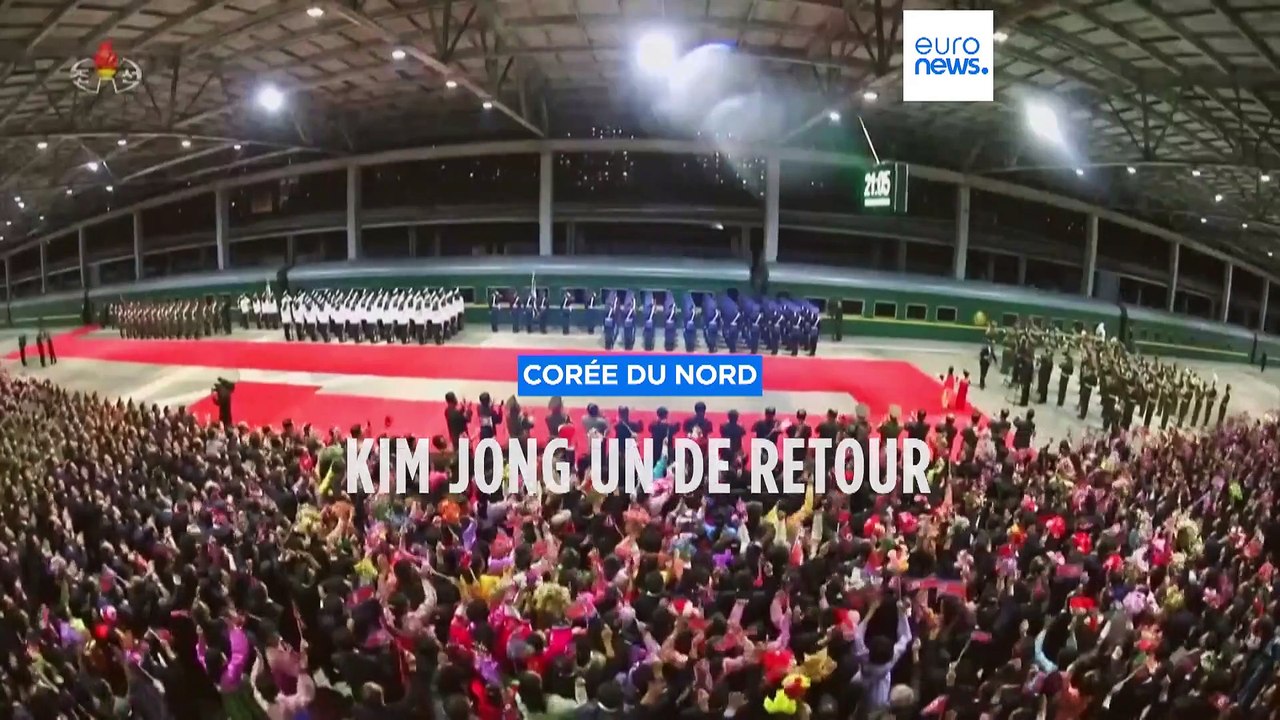 Le dictateur nord-coréen Kim Jong Un de retour chez lui après une visite en Russie