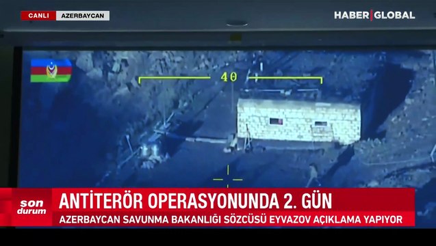 Ermenistan kuvvetlerinin savaş mevzilerini terk ettiği anlar kameraya yansıdı