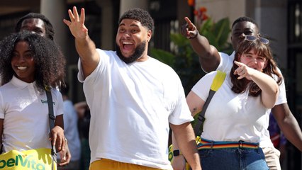 Big Zuu takes to streets of London to make people smile