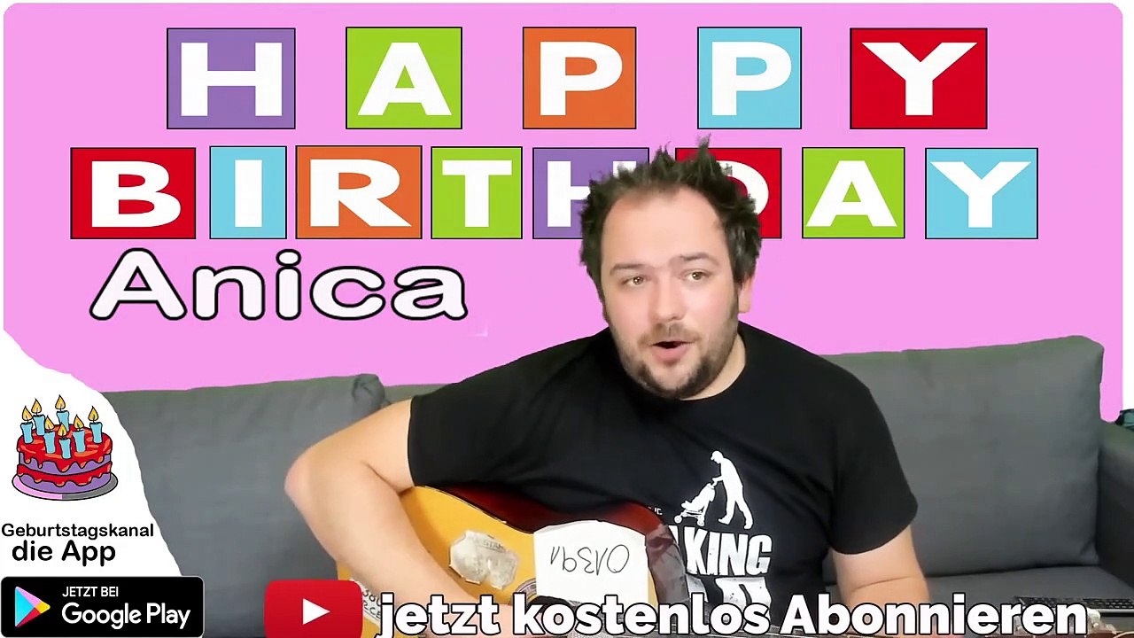 Happy Birthday, Anica! Geburtstagsgrüße an Anica
