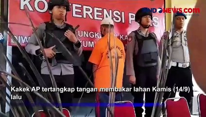 Tertangkap Tangan, Kakek Pembakar Lahan di Muarojambi jadi Tersangka