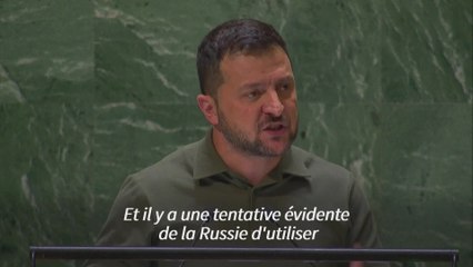 A la tribune de l’ONU, Zelensky accuse la Russie de "génocide"