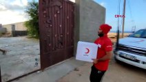Türk Kızılayı, Libya'nın Derne şehrine 150 ton insani yardım malzemesi gönderdi