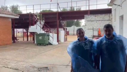 Aguacero en Villamayor de Calatrava (Ciudad Real)