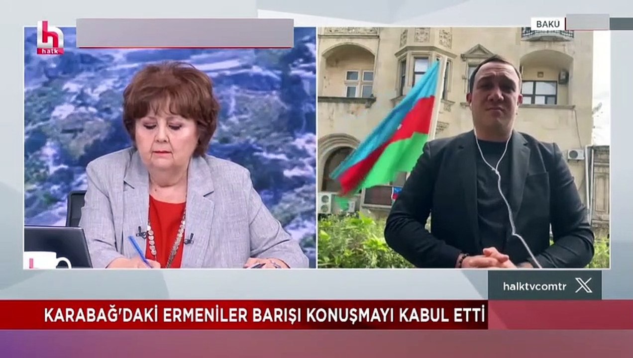 Azerbaycanlı gazeteci canlı yayında Aynur Arslan'a kızdı: Böyle demeyin, ağrımıza gidiyor
