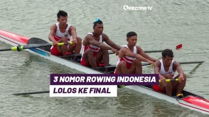 Highlight Asian Games 2023: 3 Nomor Rowing Indonesia Lolos ke Final