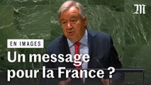 Le secrétaire général de l’ONU, Antonio Guterres, défend la liberté des femmes