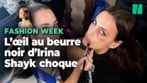 Irina Shayk défile avec un œil au beurre noir à la Fashion Week et est accusée de glorifier les violences conjugales