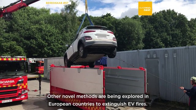 Sales of EVs are booming in Europe but are we equipped to tackle blazes caused by batteries?