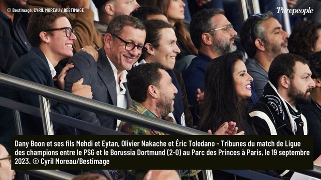 PHOTOS Dany Boon : Instants câlins avec ses fils, Vianney profite de sa chérie Catherine Robert en tribunes
