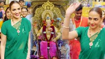 Esha Deol Visits Lalbaugcha Raja, Looks Stunning In Traditional Avatar
