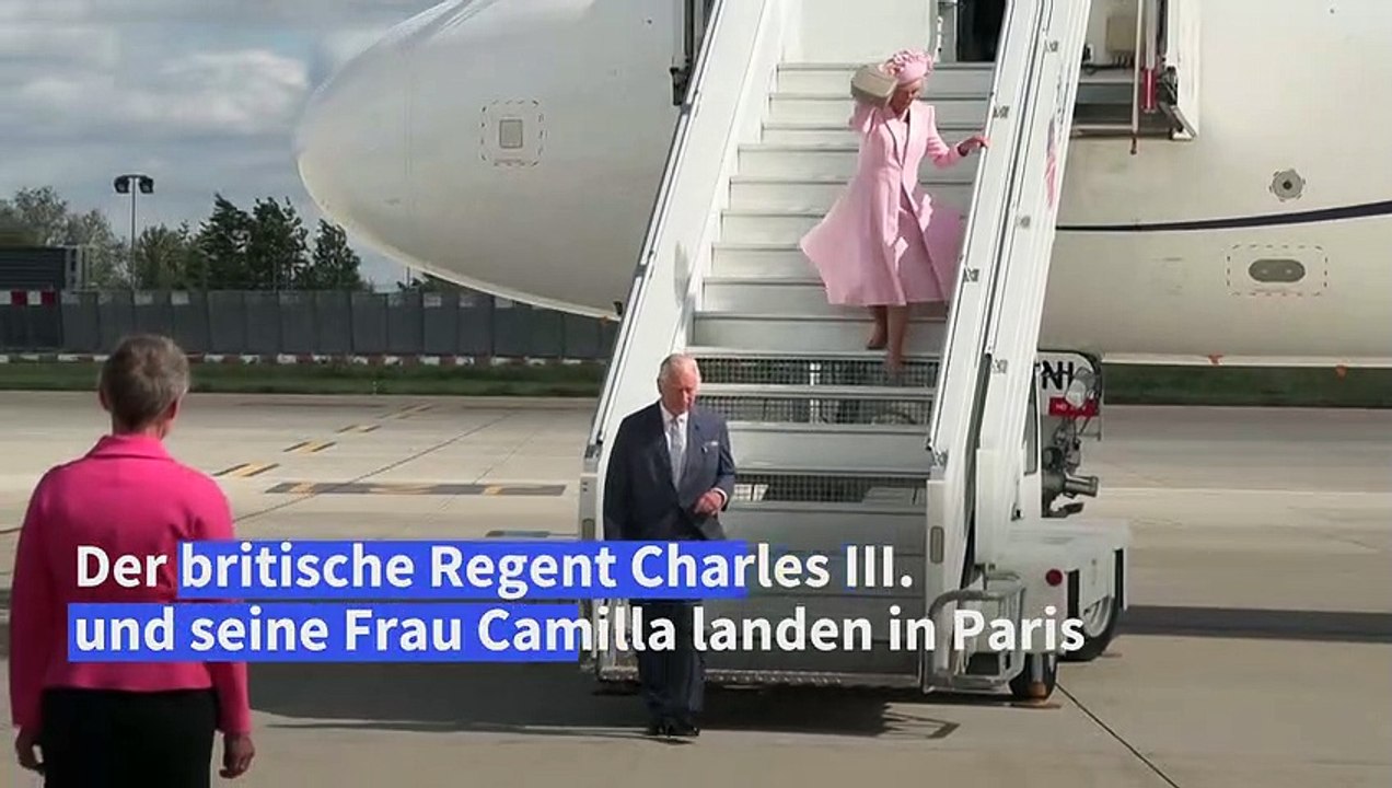 Charles III. zu Staatsbesuch in Frankreich eingetroffen