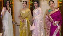 Raveena, Urmila, Janhvi & Others Seek Bappa's Blessings At Manish Malhotra's House