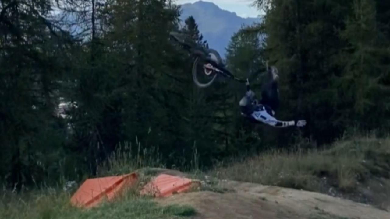 Enthusiastic cyclist's journey from a backflip to a backache is a MUST-WATCH!