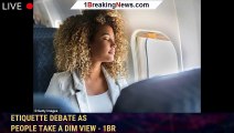 Throwing shade! Window seat showdown reopens plane etiquette debate as