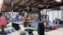 Les exposants s'installent à la Foire de Saint-Étienne