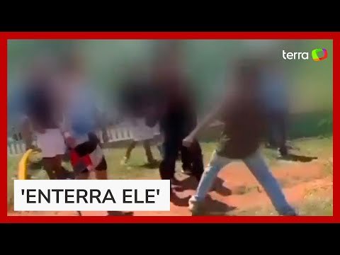Vídeos mostram pais incitando briga generalizada de alunos em frente a escola no DF