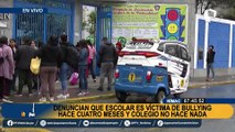 Denuncian que escolar es víctima de bullying hace cuatro meses en colegio del Rímac