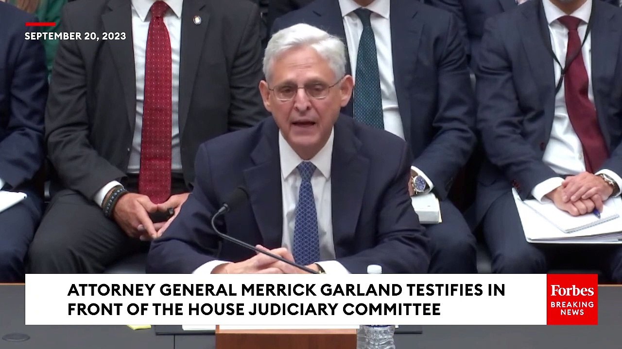 JUST IN: Merrick Garland Fires Back At Jim Jordan: 'I Want To Provide Some Clarity'