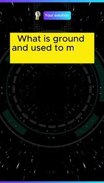 What is ground and used to make fresh coffee?