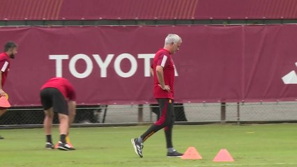 Roma training ahead of UEFA Europa League clash with Sheriff