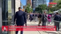 Cumhurbaşkanı Erdoğan Miçotakis'i kabul etti