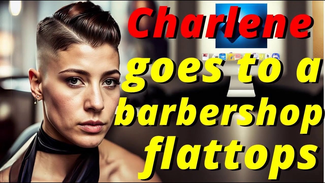 Haircut Stories - Charlene goes to a barbershop long hair to undercut flattops buzzcut