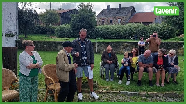 Inauguration du monument en hommage aux victimes des V2 à Sterpigny (Gouvy)