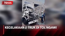 Truk Boks Ekspedisi Wahana Tabrak Truk Muatan Lembu, Sopir Tewas Terhimpit