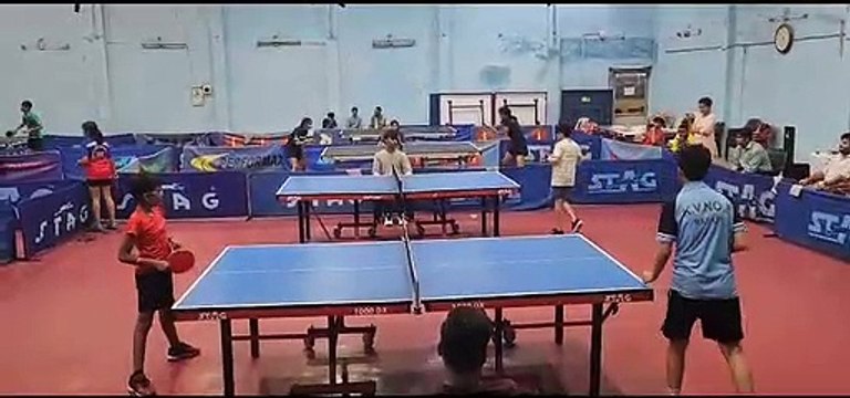 जिला स्तरीय टेबल टेनिस प्रतियोगिता: सीनियर पुरुष वर्ग में प्रणय, करण और विशाल सुपर लीग में