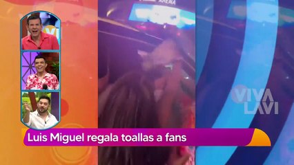 Luis Miguel regala toallas a sus fans