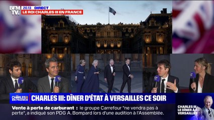 "On ne voit pas un roi tous les jours dans sa vie": Plusieurs centaines de personnes se sont réunies aux abords du château de Versailles pour tenter d'apercevoir Charles III