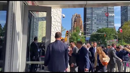 Cumhurbaşkanı Erdoğan, New York'taki Türkevi'nde Yunanistan Başbakanı Miçotakis'i kabul etti