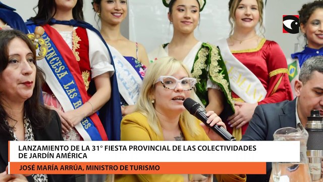 Se lanzó la 31° Fiesta Provincial de las Colectividades de Jardín América entrevistas