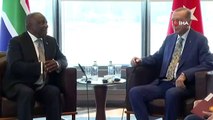 Cumhurbaşkanı Erdoğan, Güney Afrika Cumhurbaşkanı Ramaphosa ile bir araya geldi