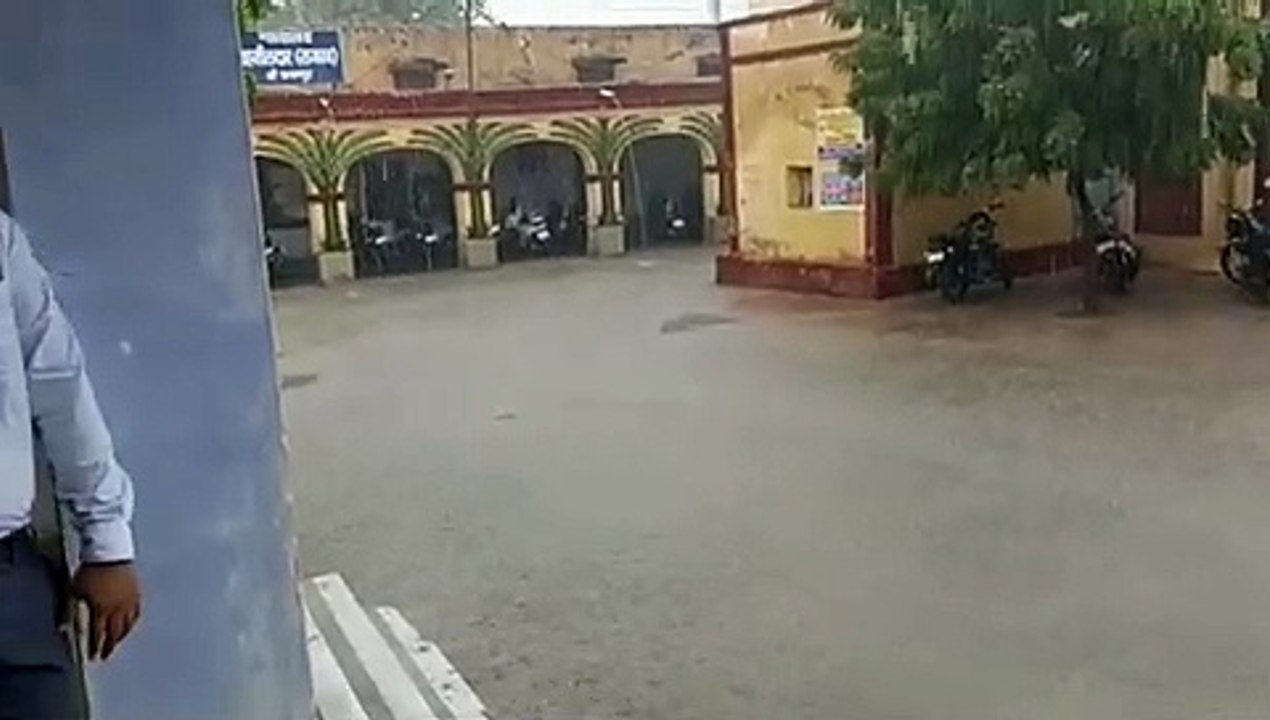 श्रीकरणपुर में 38 एमएम बरसात, मौसम सुहाना गलियों में नजर आया पानी-पानी