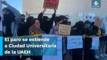 Más universitarios se unen al paro y protestas de la UAEH