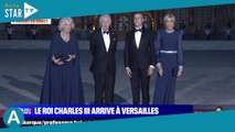 Brigitte Macron et Camilla assorties pour le dîner d'Etat à Versailles, la reine parée d'un impressi